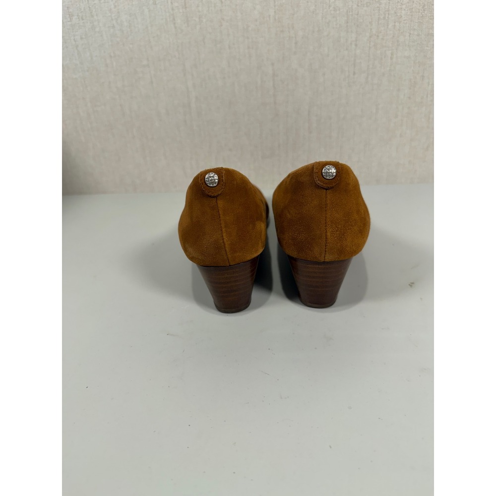 Clarks Vendra Bloom Brown Suede Wedge Heels Women's 9.5M Career Office‎ Academia - Picture 6 of 11